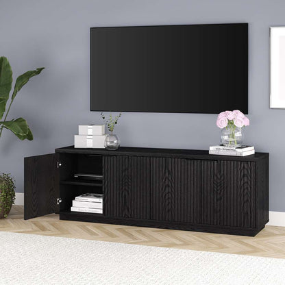 Hudson & Canal - Mansfield Rectangular TV Stand for TVs up to 78in in Black Grain - TV2162 veiw 7