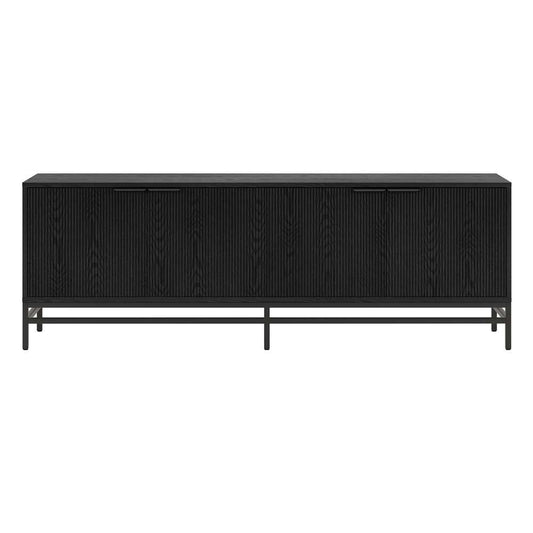 Hudson & Canal - Montello Rectangular TV Stand for TVs up to 78in in Black Grain - TV2085 veiw 2