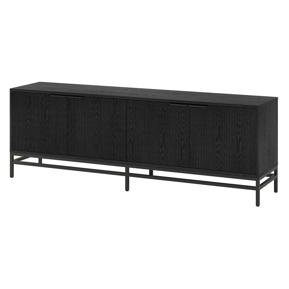 Hudson & Canal - Montello Rectangular TV Stand for TVs up to 78in in Black Grain - TV2085 veiw 3