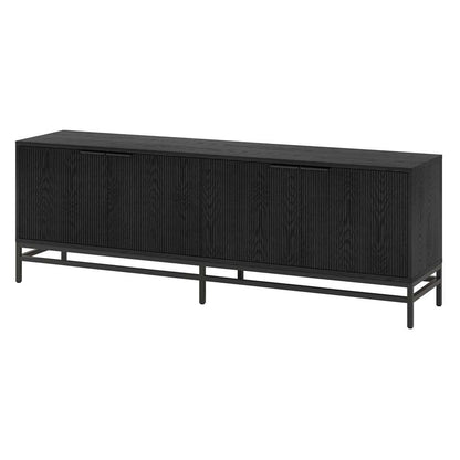Hudson & Canal - Montello Rectangular TV Stand for TVs up to 78in in Black Grain - TV2085 veiw 3