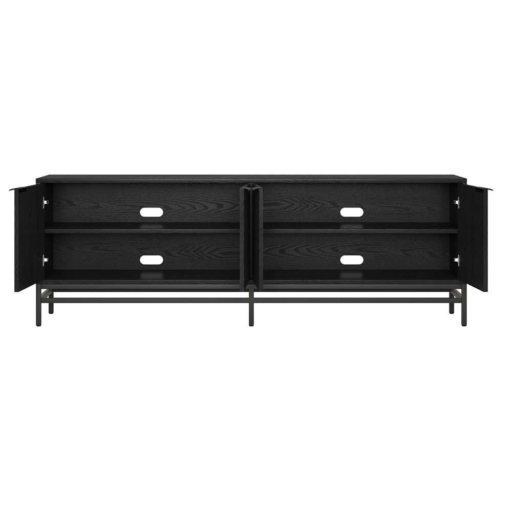 Hudson & Canal - Montello Rectangular TV Stand for TVs up to 78in in Black Grain - TV2085 veiw 4