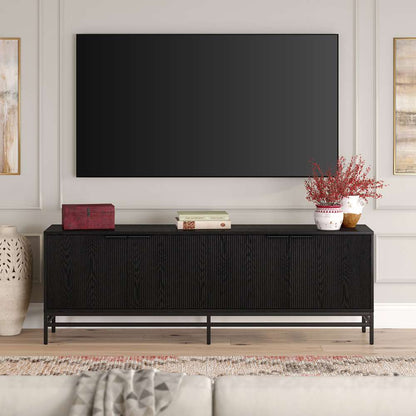 Hudson & Canal - Montello Rectangular TV Stand for TVs up to 78in in Black Grain - TV2085 veiw 5