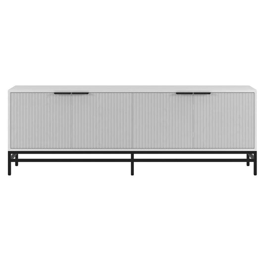 Hudson & Canal - Montello Rectangular TV Stand for TVs up to 78in in Alder White - TV2087 veiw 2
