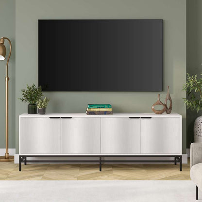 Hudson & Canal - Montello Rectangular TV Stand for TVs up to 78in in Alder White - TV2087 veiw 5