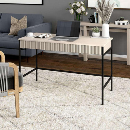 Hudson & Canal - Nolan 48in Wide Rectangular Writing Desk in Alder White - OF2147 veiw 7