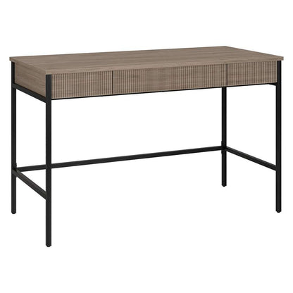 Hudson & Canal - Nolan 48in Wide Rectangular Writing Desk in Antiqued Gray Oak - OF2146 veiw 1