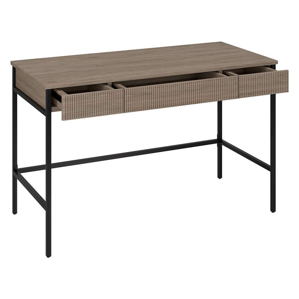 Hudson & Canal - Nolan 48in Wide Rectangular Writing Desk in Antiqued Gray Oak - OF2146 veiw 4