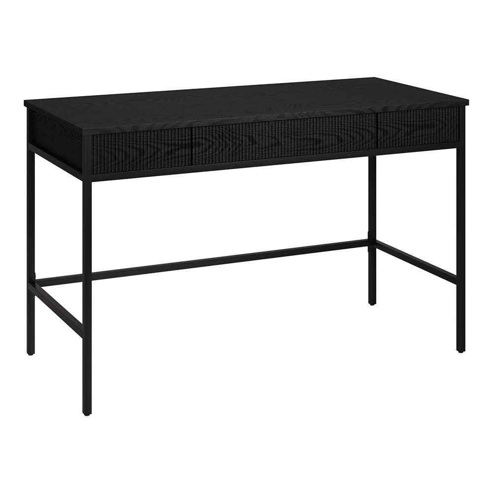 Hudson & Canal - Nolan 48in Wide Rectangular Writing Desk in Black - OF2145 veiw 1