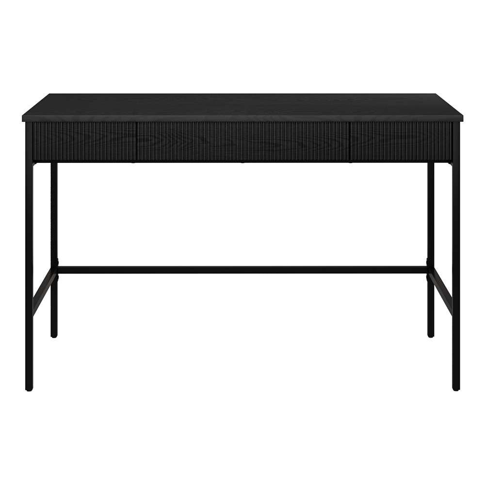 Hudson & Canal - Nolan 48in Wide Rectangular Writing Desk in Black - OF2145 veiw 2