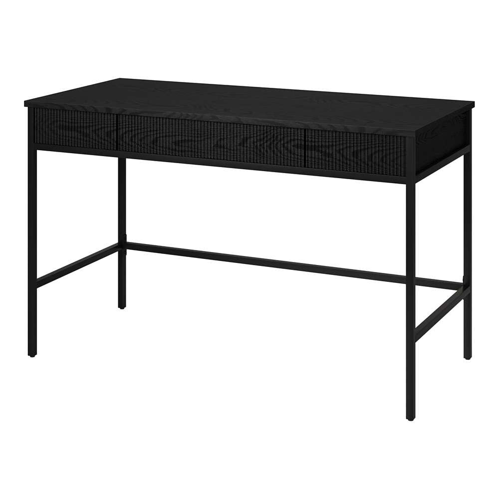 Hudson & Canal - Nolan 48in Wide Rectangular Writing Desk in Black - OF2145 veiw 3