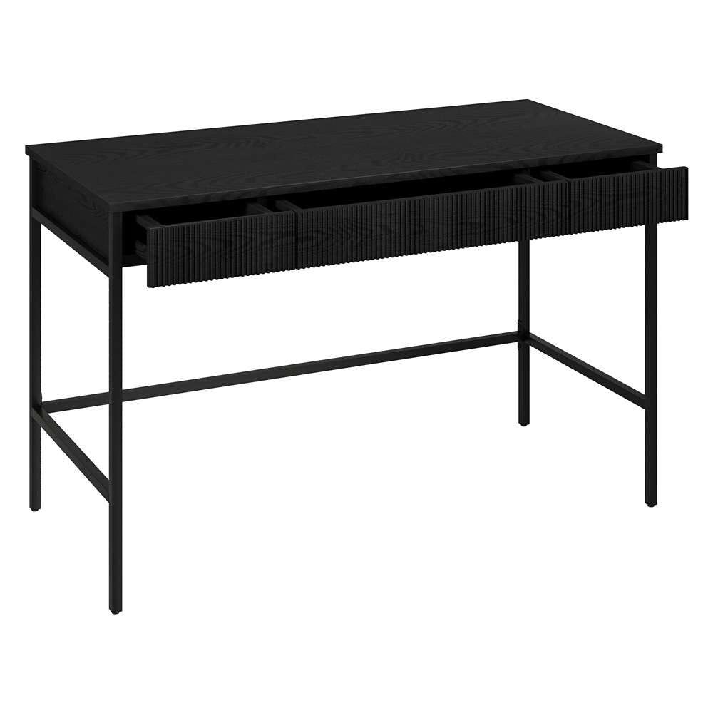 Hudson & Canal - Nolan 48in Wide Rectangular Writing Desk in Black - OF2145 veiw 4