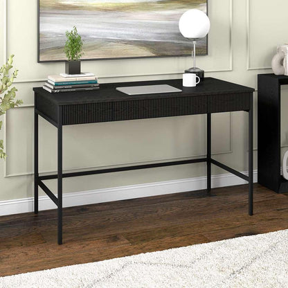 Hudson & Canal - Nolan 48in Wide Rectangular Writing Desk in Black - OF2145 veiw 5