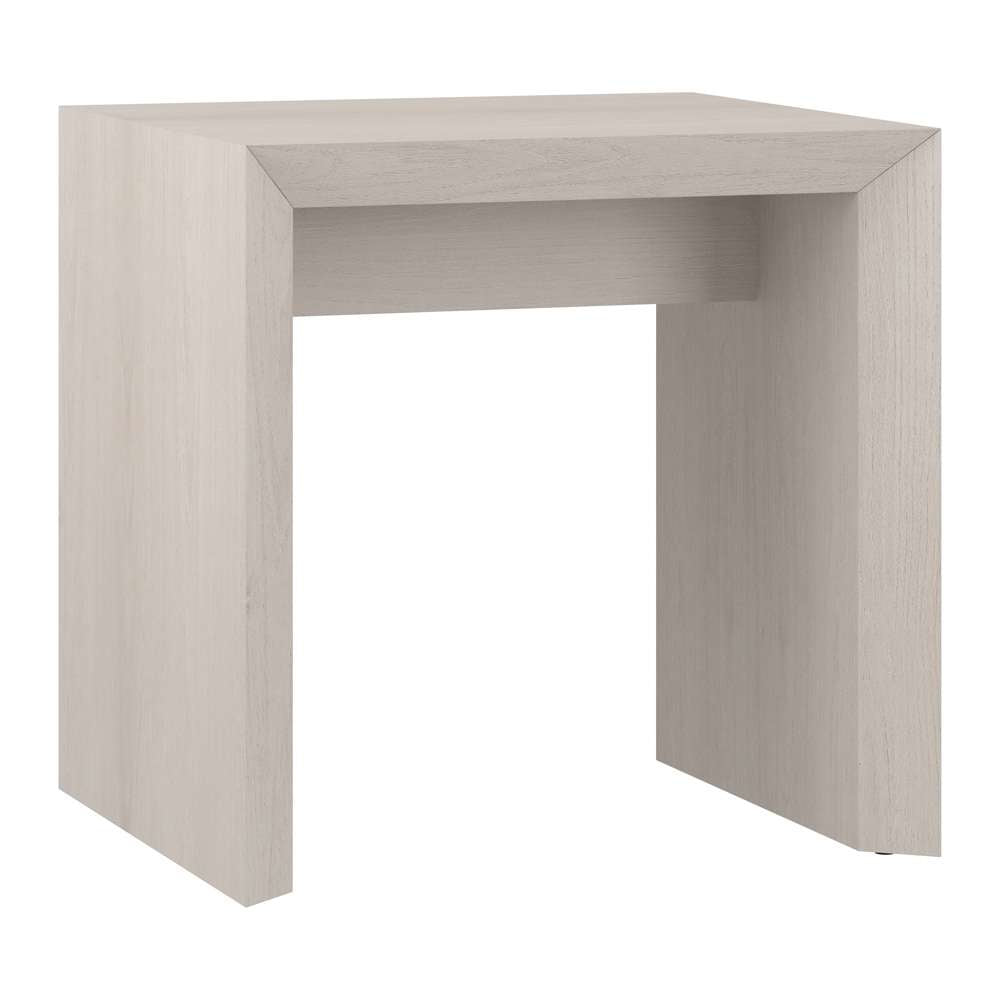 Hudson & Canal - Oswin 22in Wide Rectangular Side Table in Alder White - ST2064 veiw 1