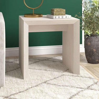Hudson & Canal - Oswin 22in Wide Rectangular Side Table in Alder White - ST2064 veiw 4