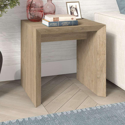 Hudson & Canal - Oswin 22in Wide Rectangular Side Table in Antiqued Gray Oak - ST2063 veiw 4