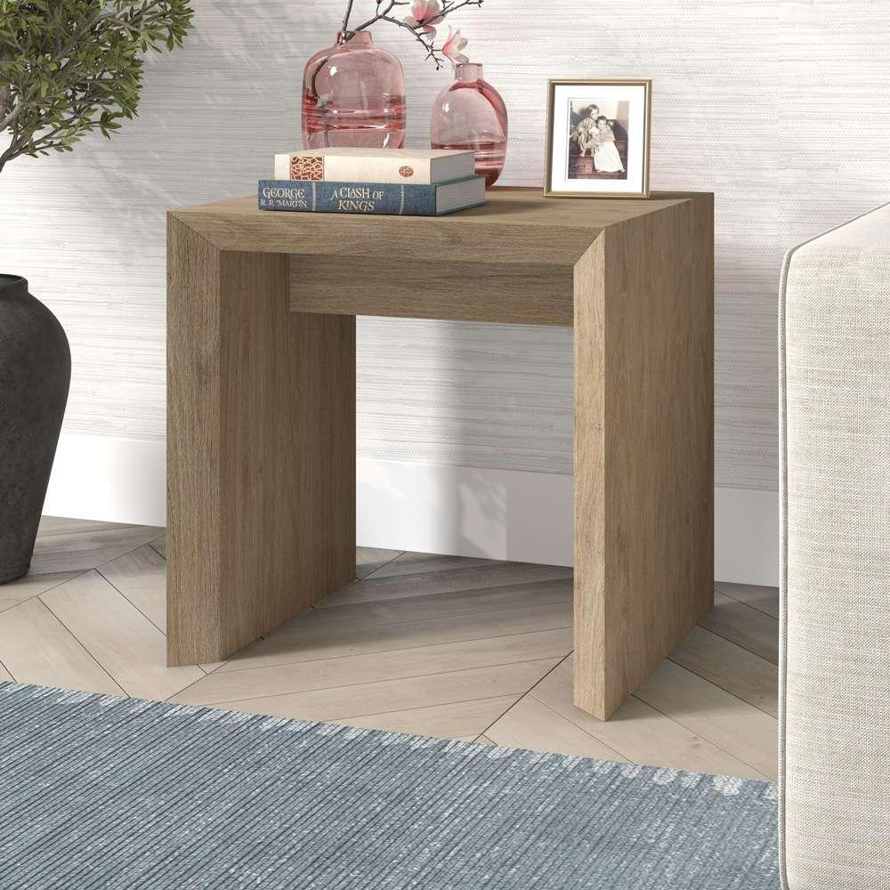 Hudson & Canal - Oswin 22in Wide Rectangular Side Table in Antiqued Gray Oak - ST2063 veiw 5