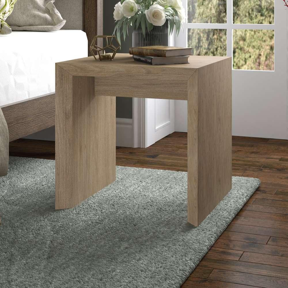 Hudson & Canal - Oswin 22in Wide Rectangular Side Table in Antiqued Gray Oak - ST2063 veiw 7