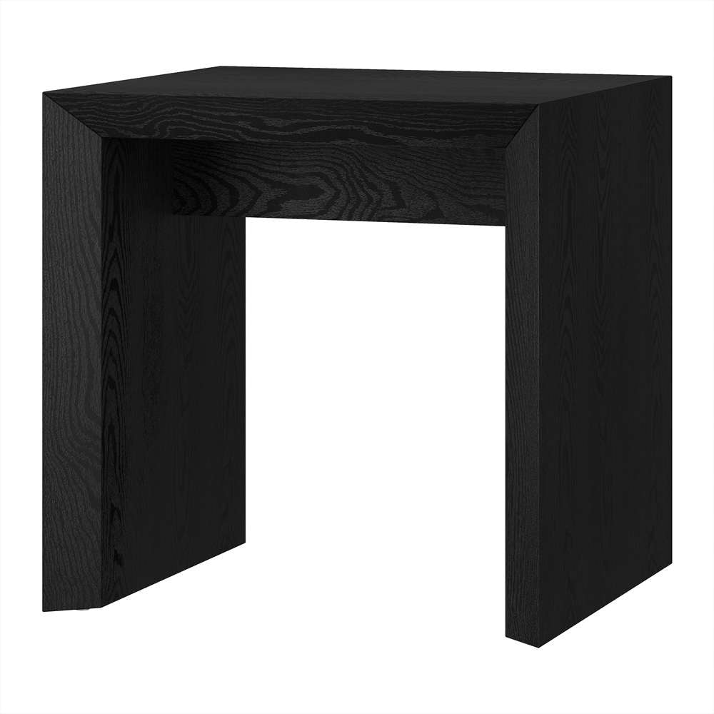 Hudson & Canal - Oswin 22in Wide Rectangular Side Table in Black Grain - ST2062 veiw 3