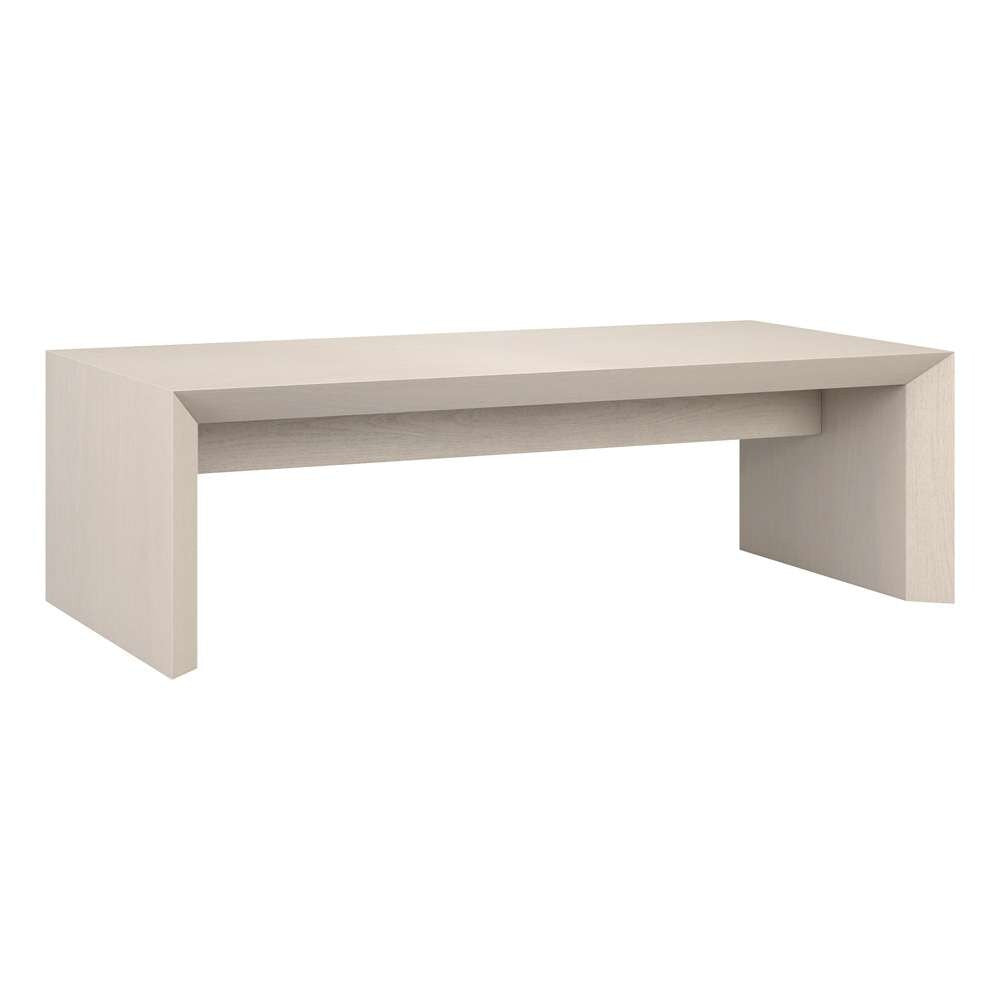 Hudson & Canal - Oswin 48in Wide Rectangular Coffee Table in Alder White - CT2061 veiw 1