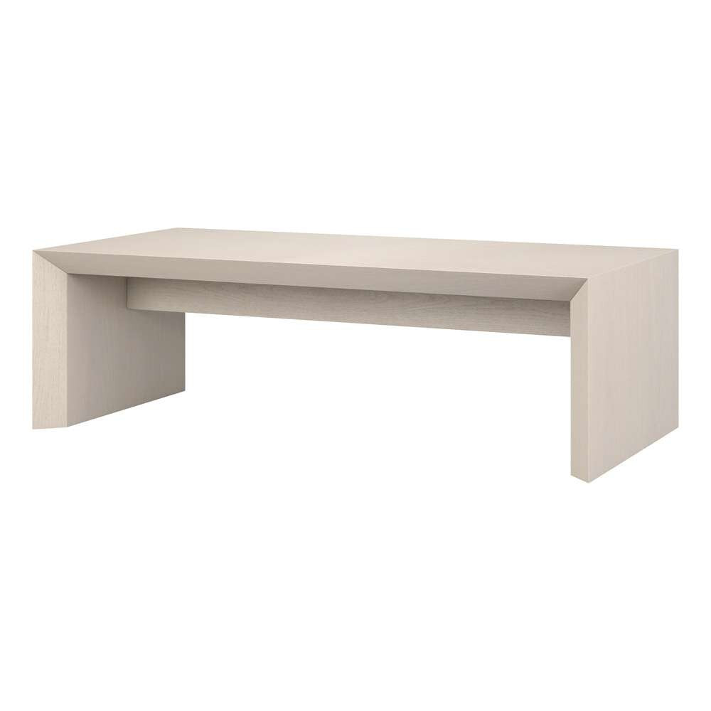 Hudson & Canal - Oswin 48in Wide Rectangular Coffee Table in Alder White - CT2061 veiw 3