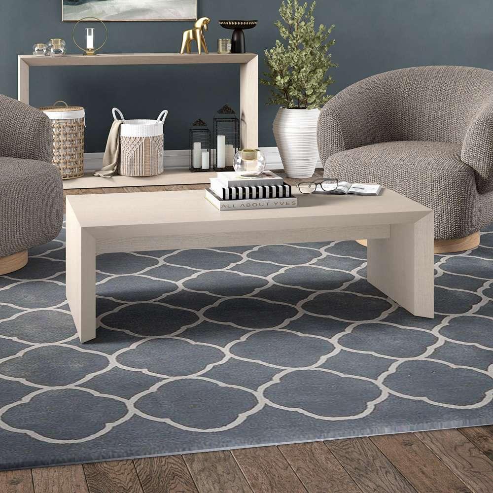 Hudson & Canal - Oswin 48in Wide Rectangular Coffee Table in Alder White - CT2061 veiw 4