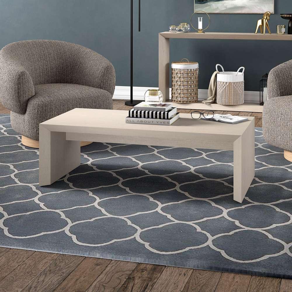Hudson & Canal - Oswin 48in Wide Rectangular Coffee Table in Alder White - CT2061 veiw 6