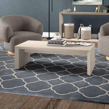 Hudson & Canal - Oswin 48in Wide Rectangular Coffee Table in Alder White - CT2061 veiw 6