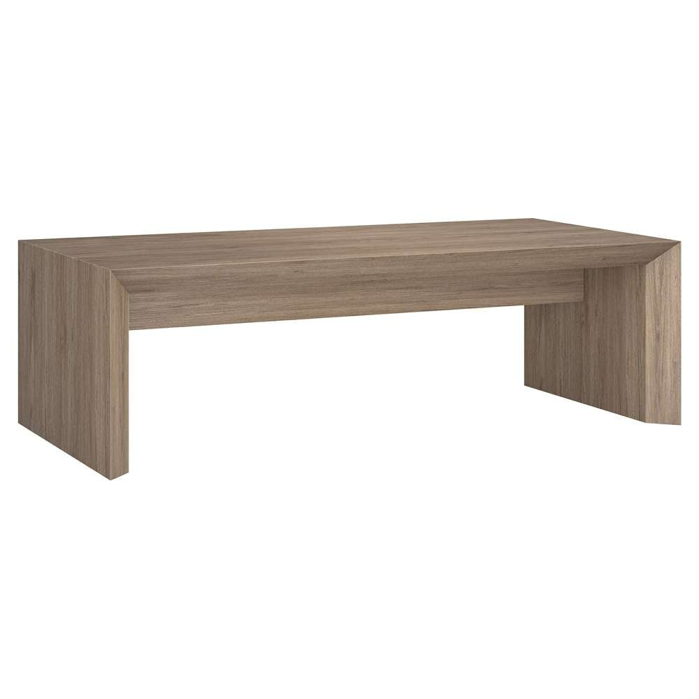 Hudson & Canal - Oswin 48in Wide Rectangular Coffee Table in Antiqued Gray Oak - CT2060 veiw 1