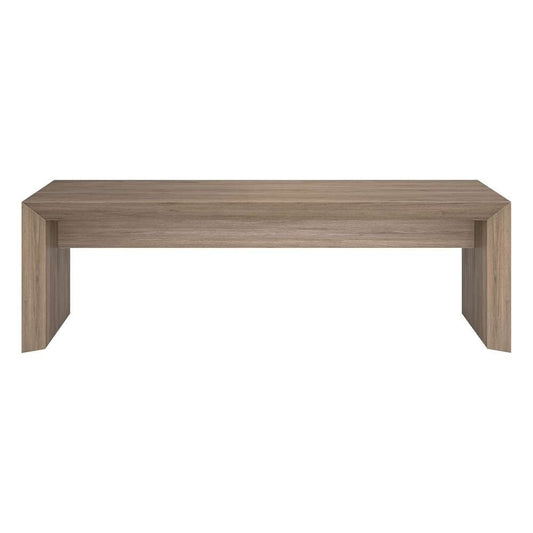 Hudson & Canal - Oswin 48in Wide Rectangular Coffee Table in Antiqued Gray Oak - CT2060 veiw 2