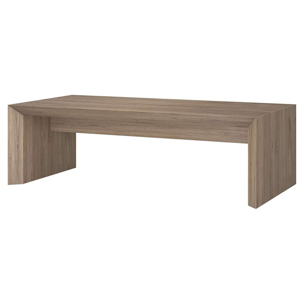 Hudson & Canal - Oswin 48in Wide Rectangular Coffee Table in Antiqued Gray Oak - CT2060 veiw 3