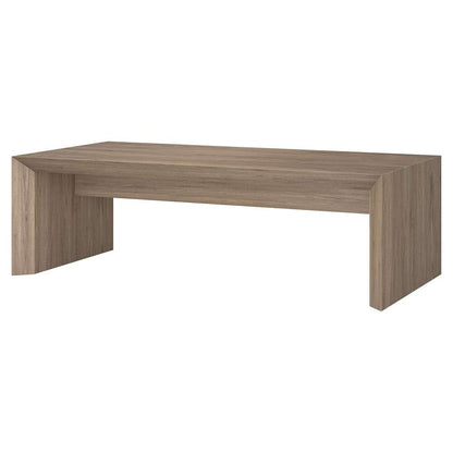 Hudson & Canal - Oswin 48in Wide Rectangular Coffee Table in Antiqued Gray Oak - CT2060 veiw 3