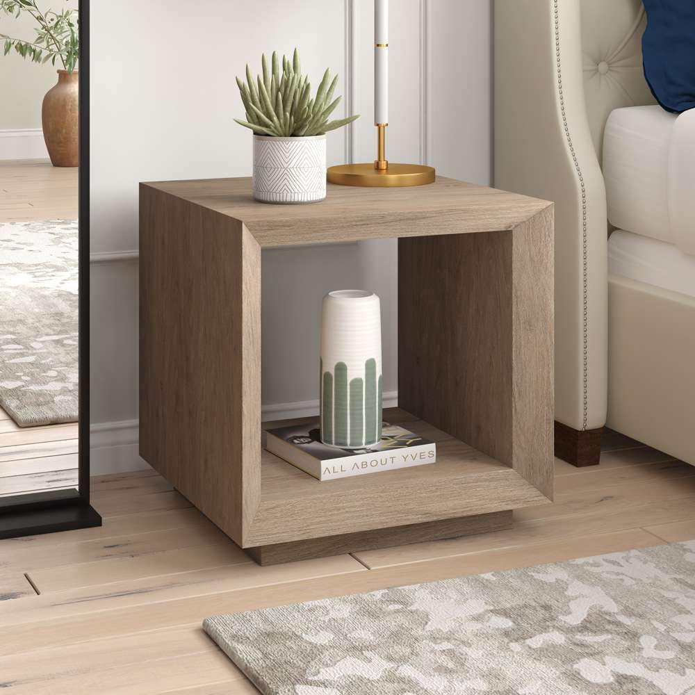 Hudson & Canal - Tannen 22in Wide Rectangular Side Table in Antiqued Gray Oak - ST2041 veiw 7