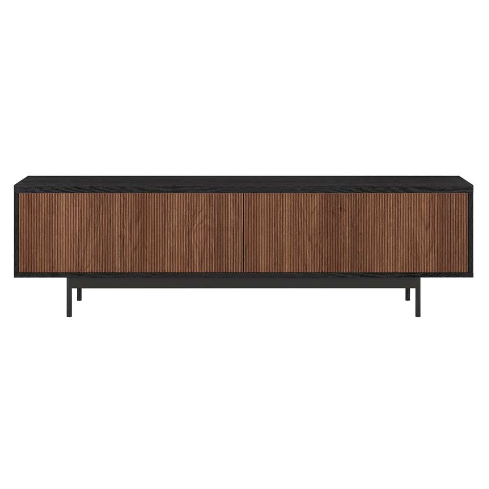 Hudson & Canal - Whitman Rectangular TV Stand for TVs up to 75in in Black Grain/Satin Walnut - TV2125 veiw 2