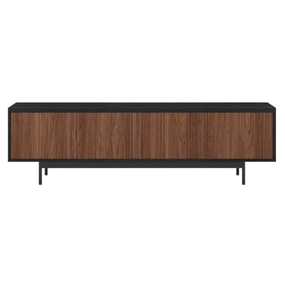 Hudson & Canal - Whitman Rectangular TV Stand for TVs up to 75in in Black Grain/Satin Walnut - TV2125 veiw 2