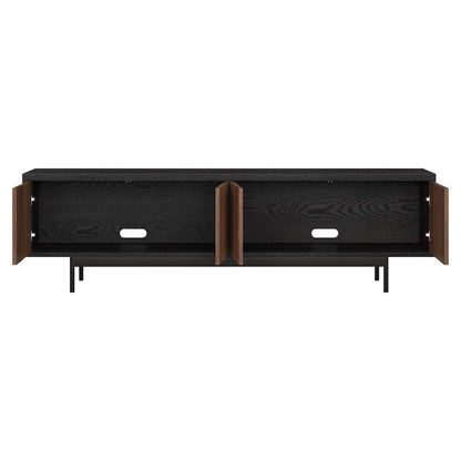 Hudson & Canal - Whitman Rectangular TV Stand for TVs up to 75in in Black Grain/Satin Walnut - TV2125 veiw 4