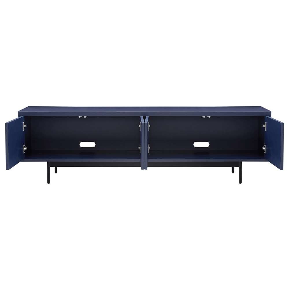 Hudson & Canal - Whitman Rectangular TV Stand for TVs up to 75in in Dark Blue - TV2047 veiw 4