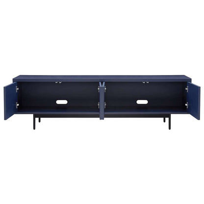 Hudson & Canal - Whitman Rectangular TV Stand for TVs up to 75in in Dark Blue - TV2047 veiw 4