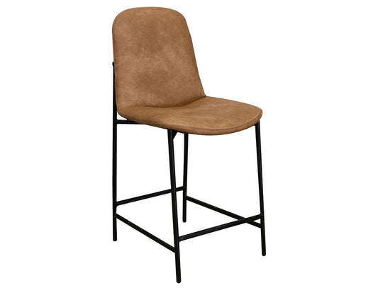 IFD - America - Wooden Frame & Metal Base, 24in Upholstered Barstool - IUP803-BST24-202 veiw 1