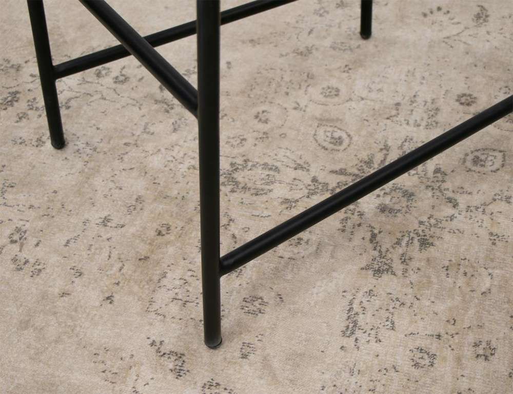 IFD - Frida - Wooden Frame & Metal Base, 30in Upholstered Barstool - IUP803-BST30-111 veiw 3