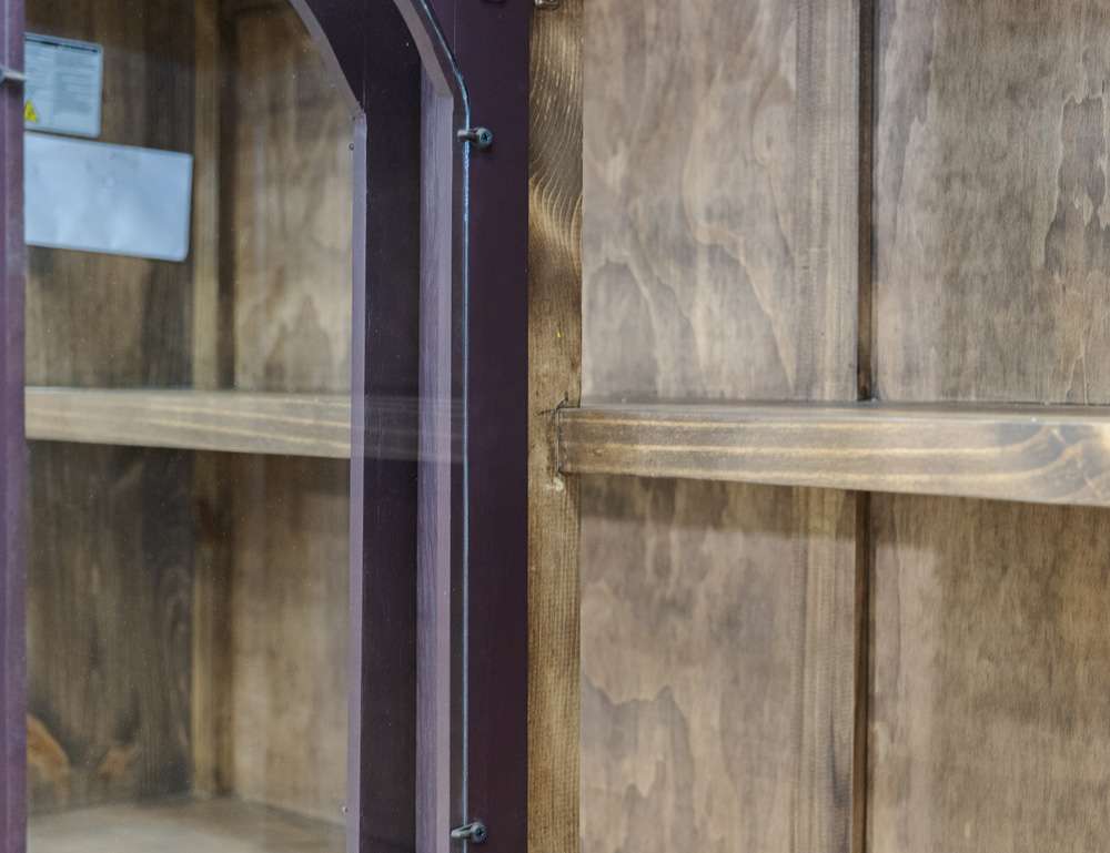 IFD - Genova - 4 Glass Doors Purple Console - IFD3791CNSRC veiw 5