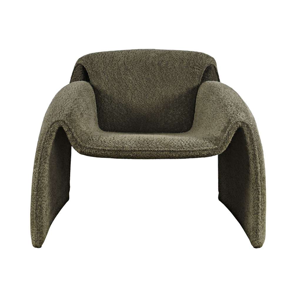 Jofran - Dolce Mid-Century Modern Bent Angle Upholstered Accent Chair - DOLCE-CH-FOR veiw 2