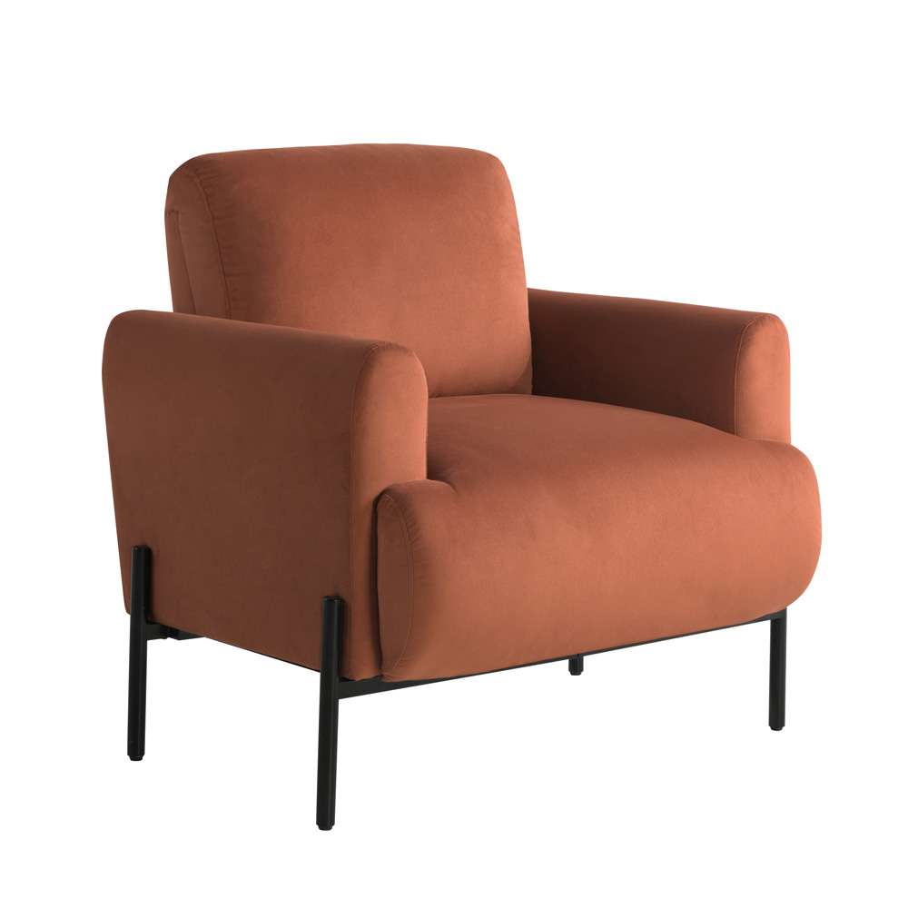 Lifestyle Solutions - Studio Living Kingston Accent Chair, Rust - 171A011RST veiw 2