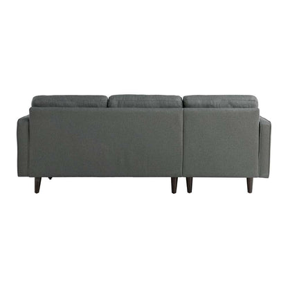 Lifestyle Solutions - Studio Living Langford Vegan Leather Sectional Sofa, Heather Gray - 135A001GRY-SET veiw 6