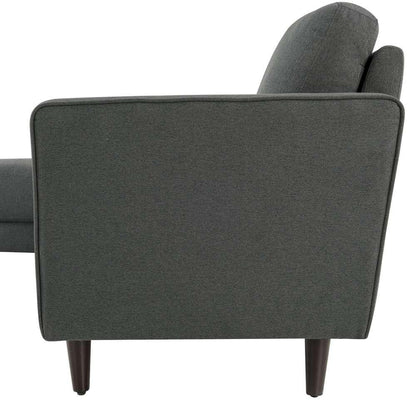 Lifestyle Solutions - Studio Living Langford Vegan Leather Sectional Sofa, Heather Gray - 135A001GRY-SET veiw 8