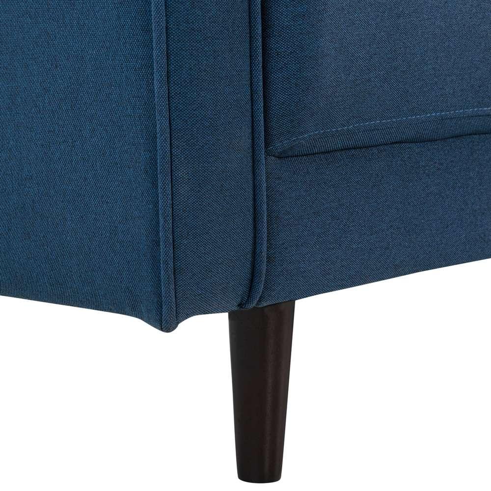 Lifestyle Solutions - Studio Living Langford Vegan Leather Sectional Sofa, Navy - 135A001NVY-SET veiw 10