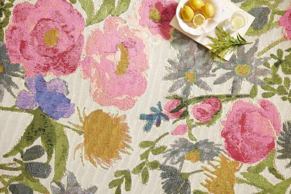 Loloi - Botanical Ivory / Multi 3-11in x 5-11in Accent Rug - BOTABOT-01IVML3B5B veiw 3