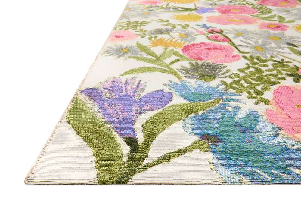 Loloi - Botanical Ivory / Multi 3-11in x 5-11in Accent Rug - BOTABOT-01IVML3B5B veiw 4