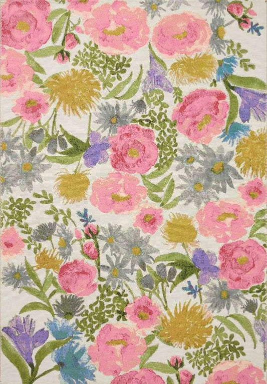 Loloi - Botanical Ivory / Multi 6-7in x 9-4in Area Rug - BOTABOT-01IVML6794 veiw 1