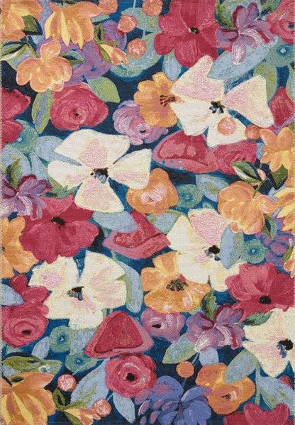 Loloi - Botanical Navy / Multi 7-10in x 11-2in Area Rug - BOTABOT-02NVML7AB2 veiw 1
