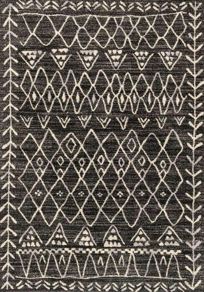 Loloi - Emory Black / Ivory 18in x 18in Sample Rug - EMOREB-09BLIV160S veiw 1